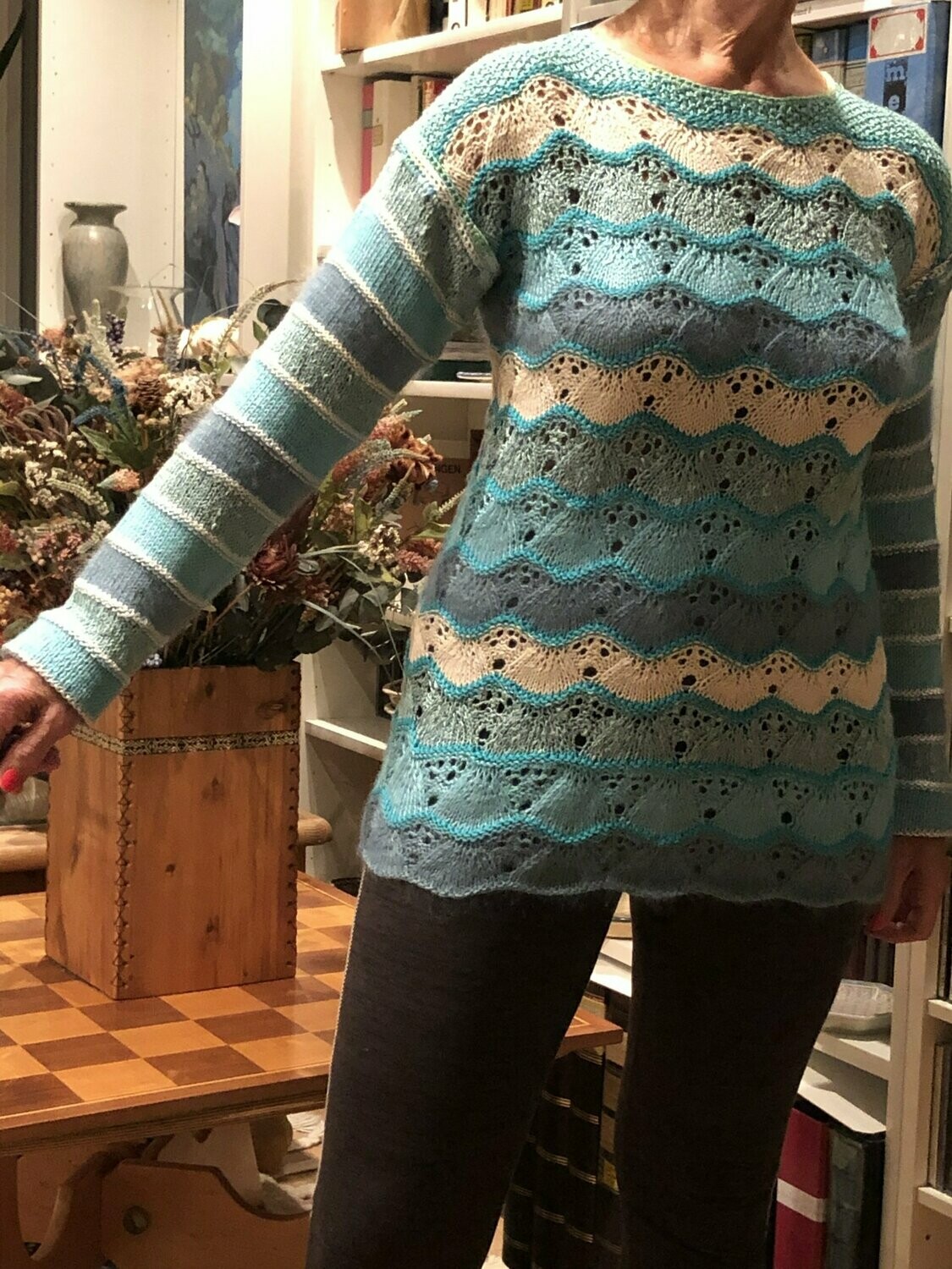 Pullover aus Alpaca mit Seide