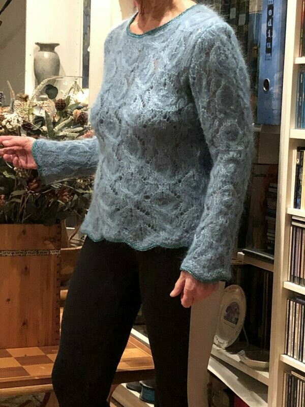 Pullover, Ajourmuster 
Kid MOHAIR de berger du nord