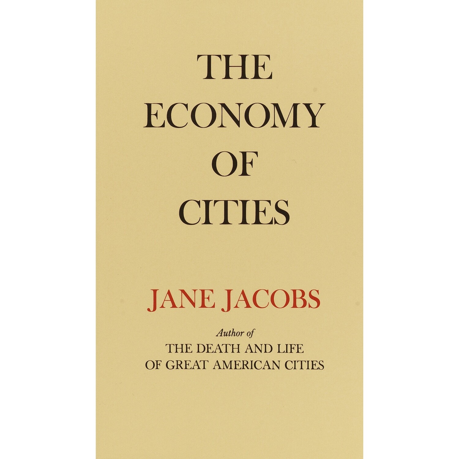 "The Economy of Cities" by Jane Jacobs