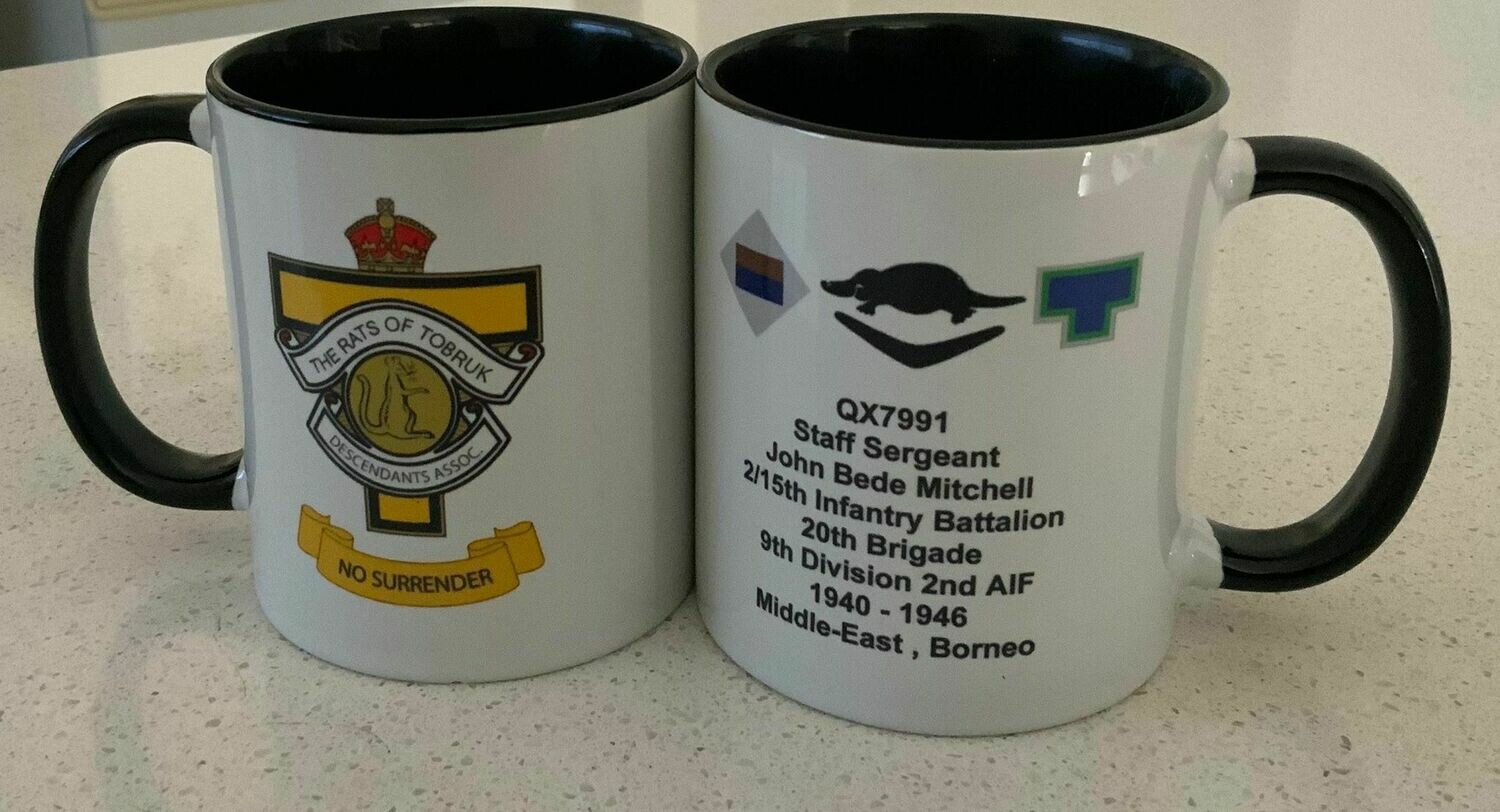 RECORD OF SERVICE MEMORIAL COFFEE MUGS