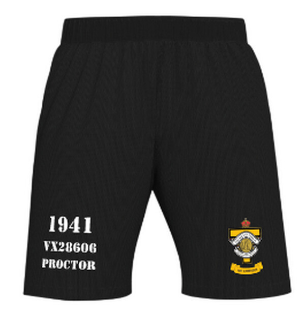 CUSTOMISED SHORTS with Rats Service Number/Surname (Association Members)