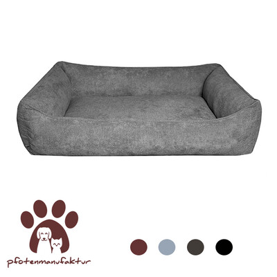 Klassisches Hundebett Klassisches Hundebett "Empire State" mit Flauschbezug in XS bis XXL für sehr keine bis sehr große Hunde