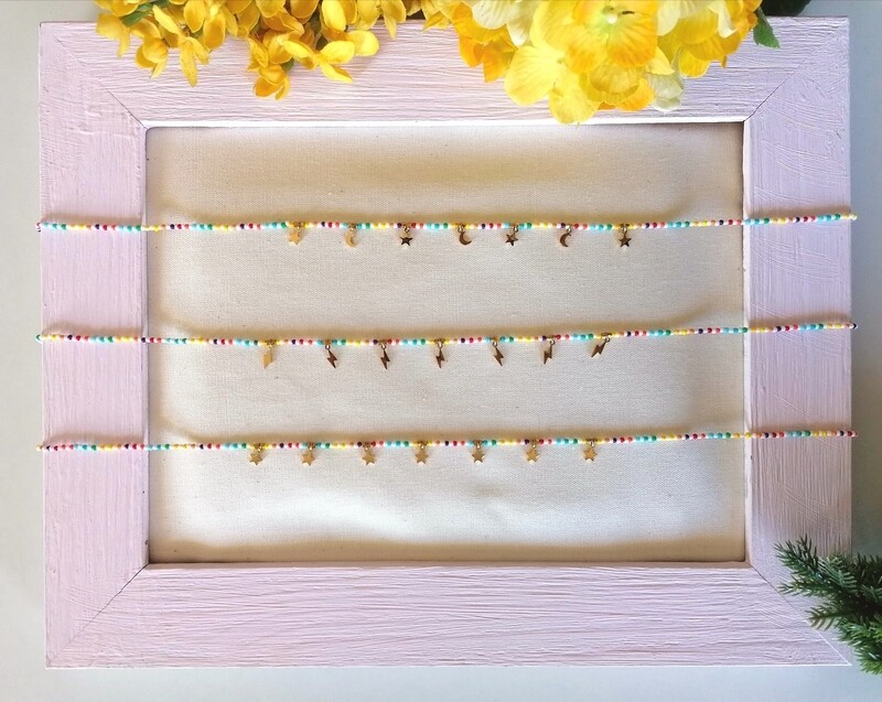 COLLAR ABALORIOS ESTRELLAS