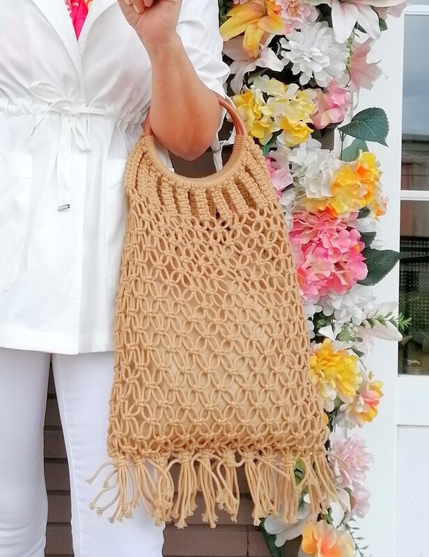 BOLSA NUDOS CAMEL
