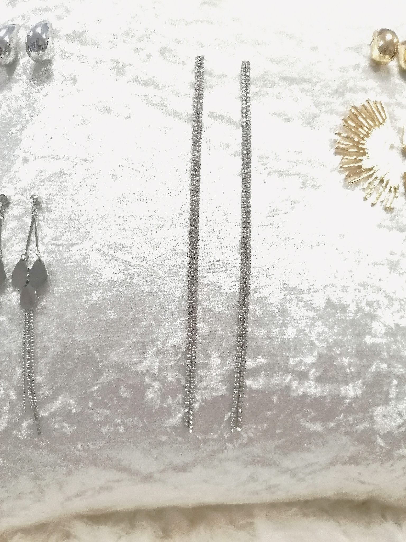 PENDIENTES MAXI PIEDRAS ACERO