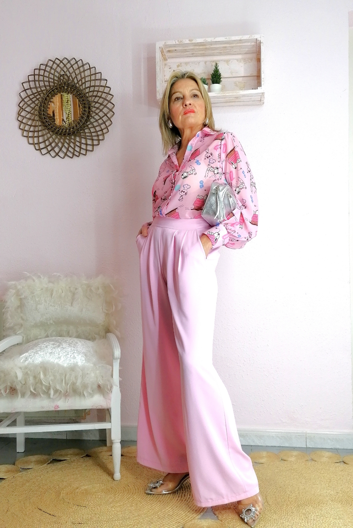PANTALON FLUIDO ROSA
