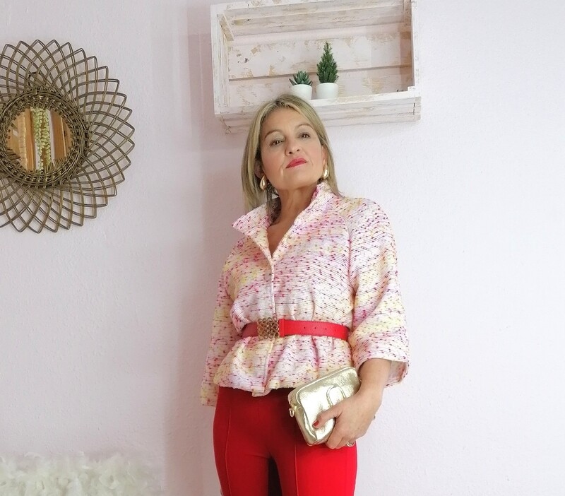 CHAQUETA TWEED MULTICOLOR