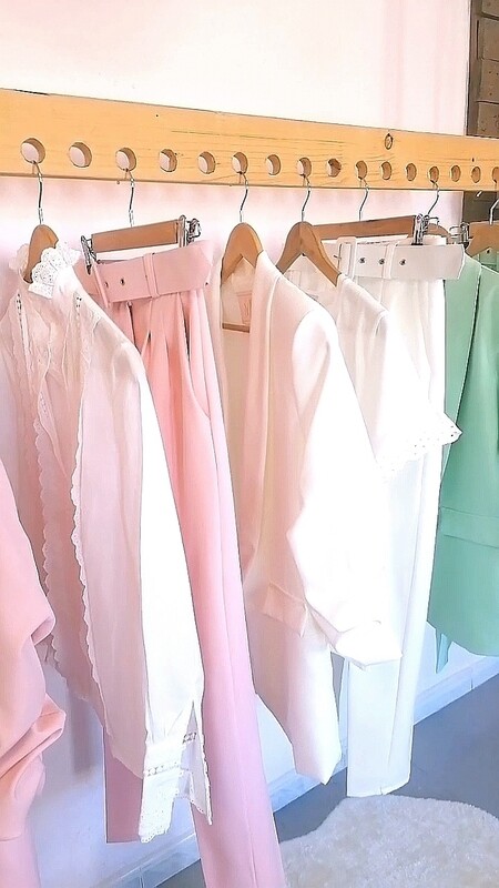 CONJUNTO TRAJE PASTEL BLANCO