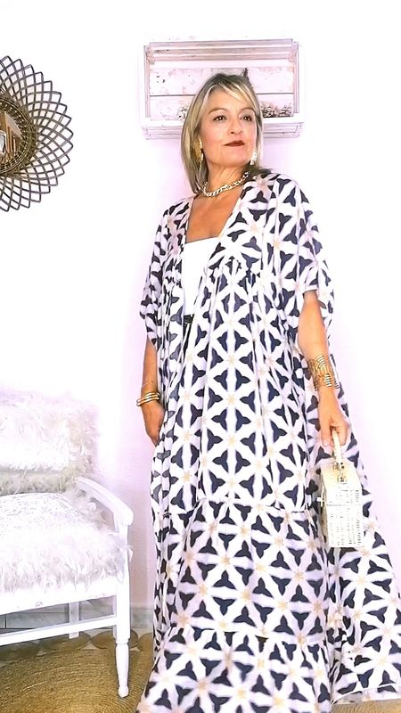 KAFTAN  ESTAMPADO BOHO AZUL
