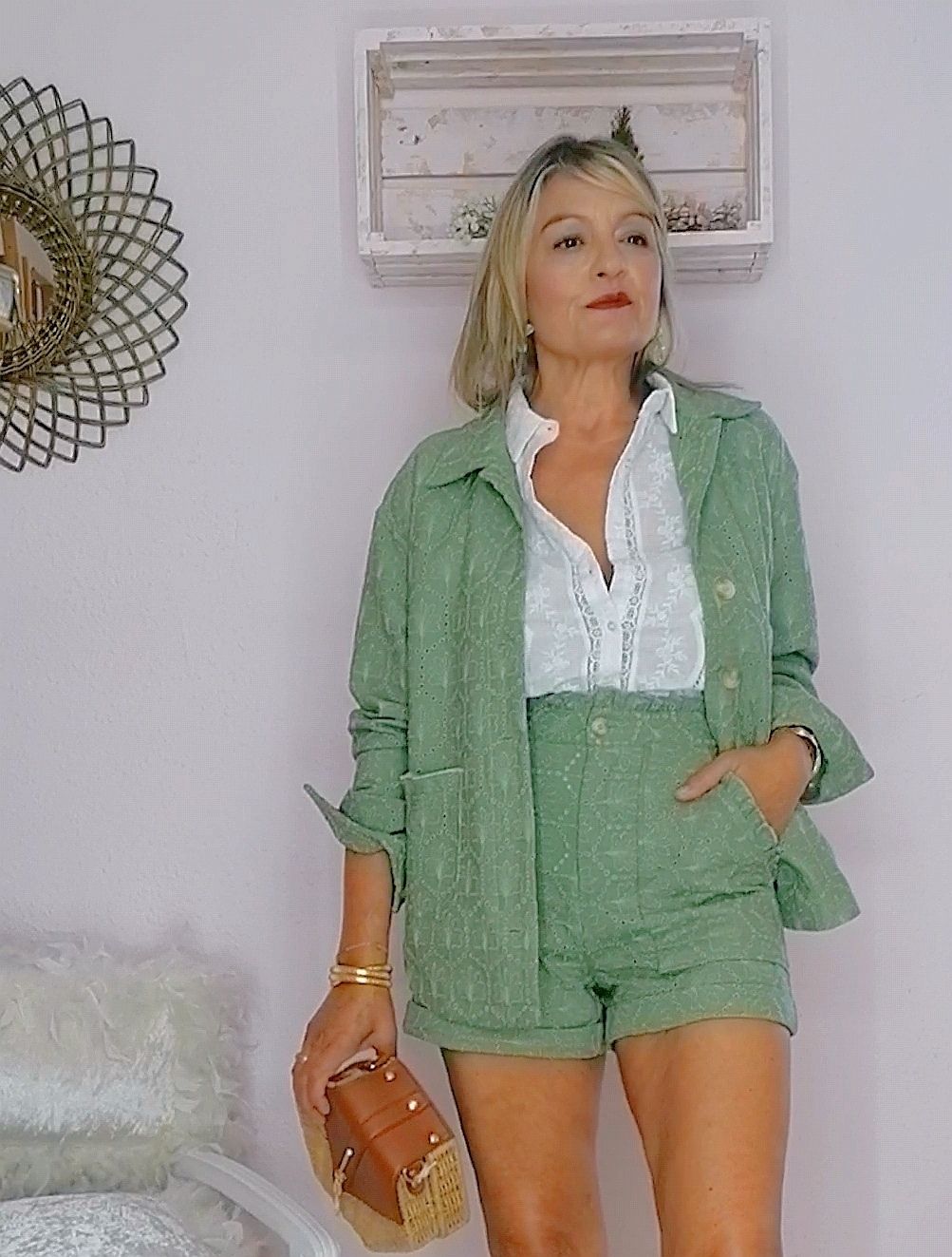 SOBRECAMISA TROQUELADA CAQUI