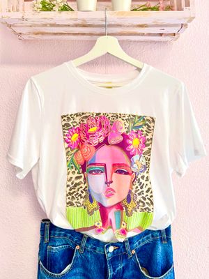 CAMISETA  FRIDA &ANIMAL PRINT