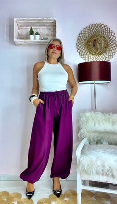 PANTALON BOMBACHO BURDEOS