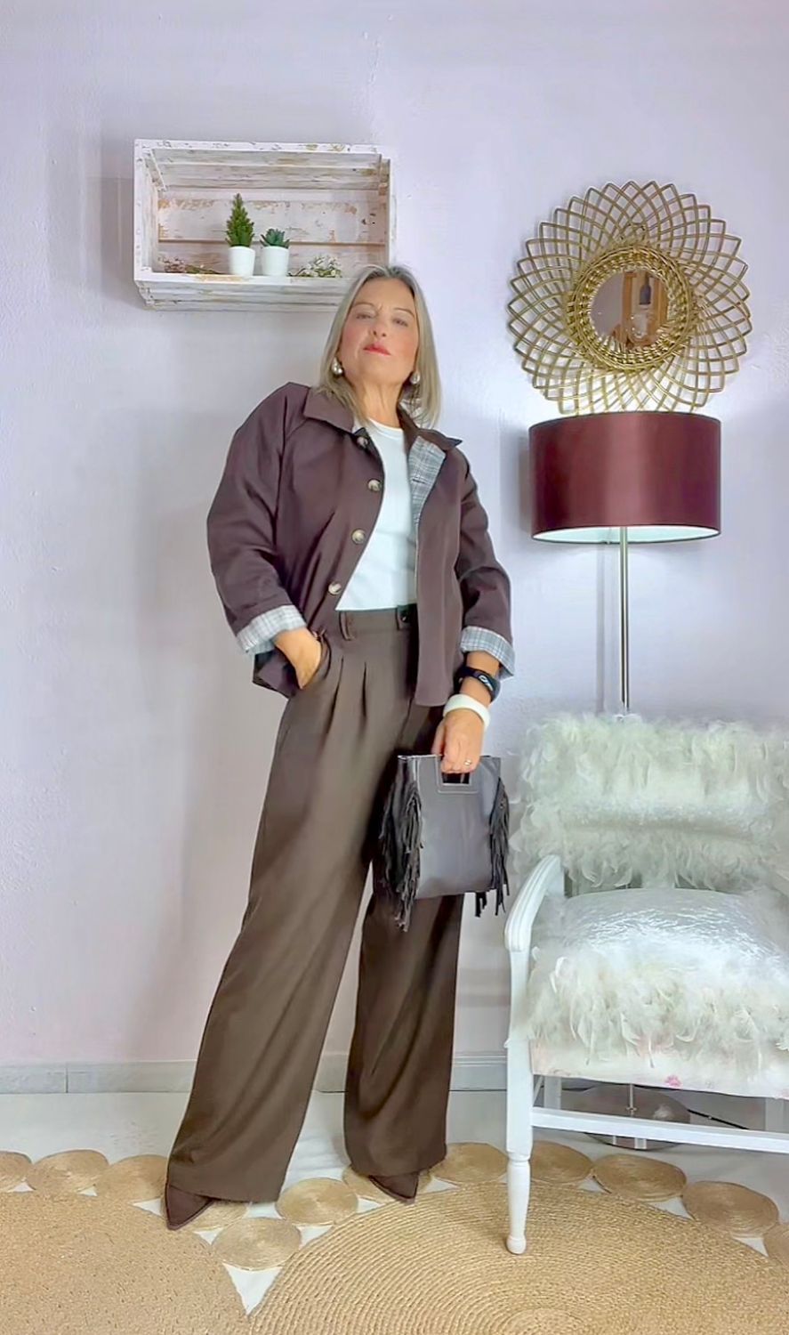 TRENCH  CORTO  DETALLE GALES CHOCOLATE