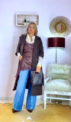 VESTIDO LENCERO MARRON CHOCOLATE