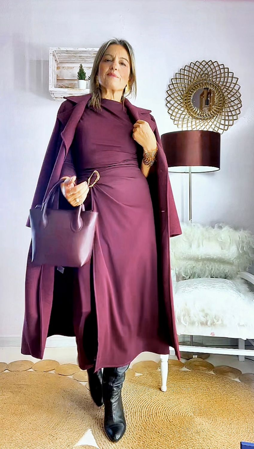 TOP FRUNCIDO  BURGUNDI