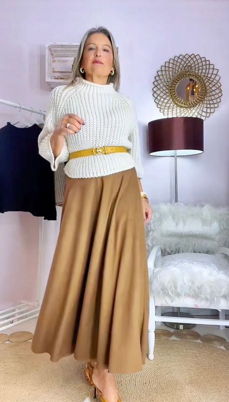 JERSEY PUNTO GRUESO CUELLO PERKINS BEIGE