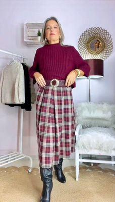 JERSEY PUNTO GRUESO CUELLO PERKINS GRANATE