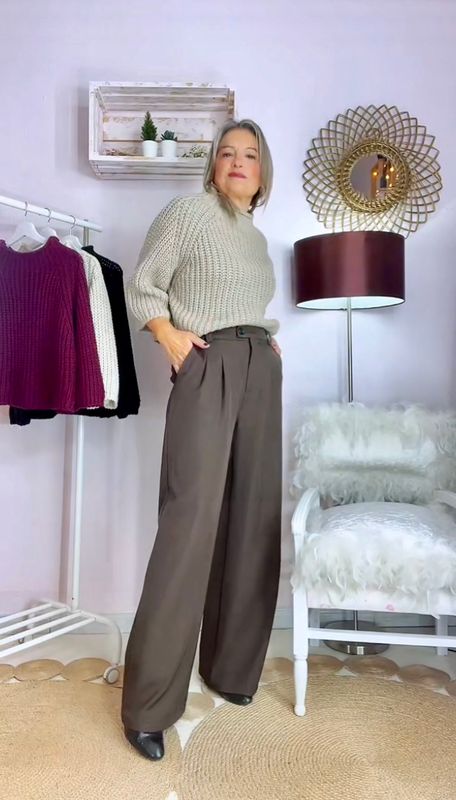 JERSEY PUNTO GRUESO CUELLO PERKINS TOPO