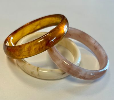 PULSERA TRIPLE MARRONES