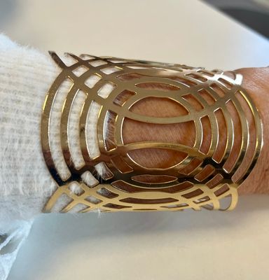 PULSERA BRAZALETE DORADA PULSERA BRAZALETE DORADA