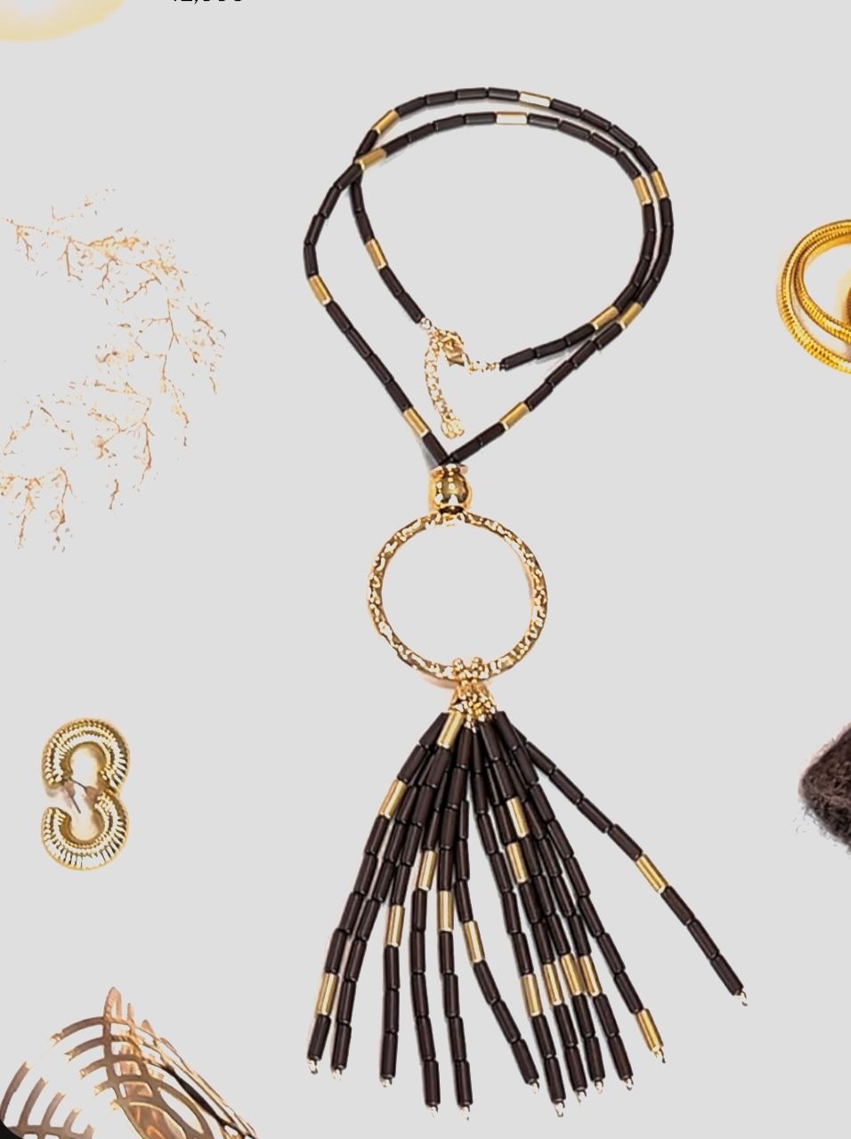 COLLAR CUENTAS CHOCOLATE COLLAR CUENTAS CHOCOLATE