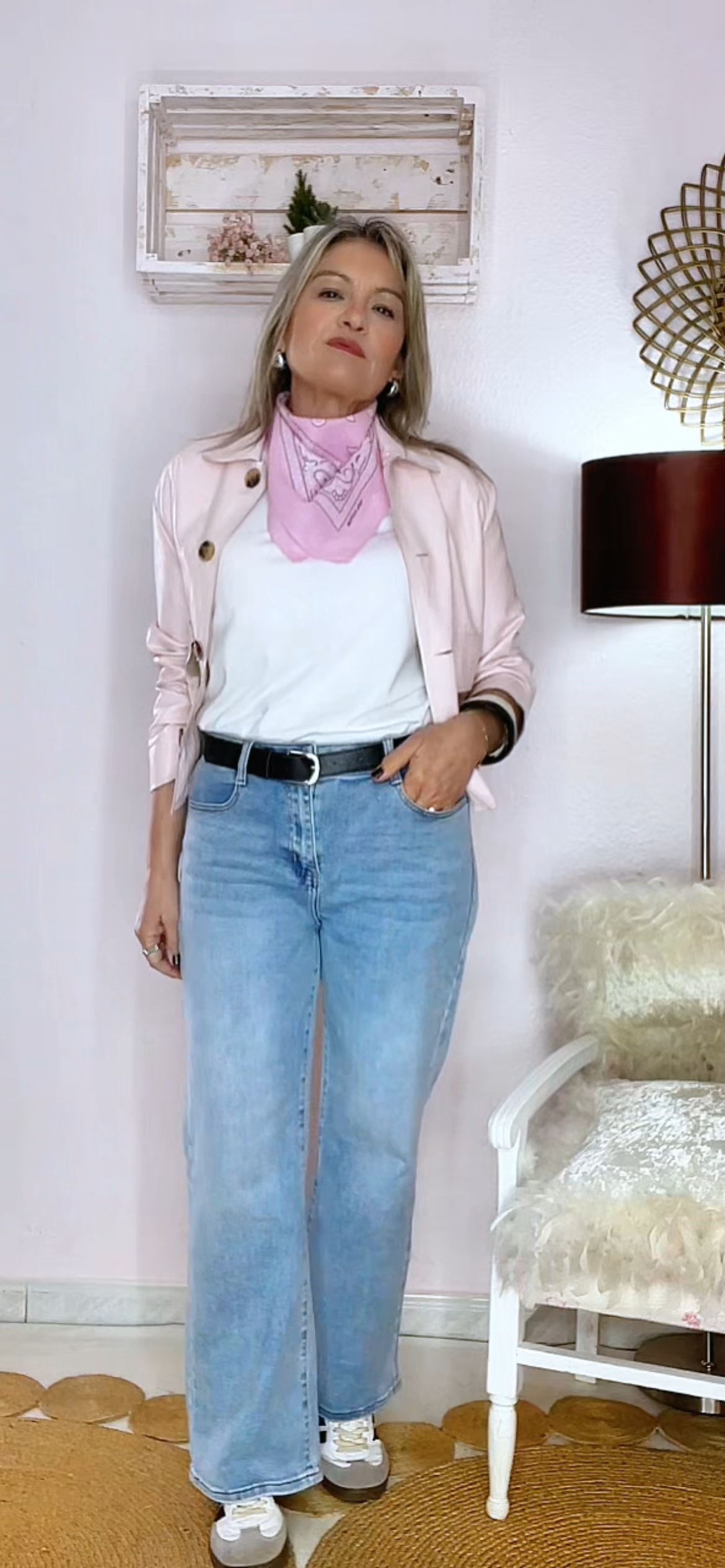 CAMISETA BANDANA ROSA