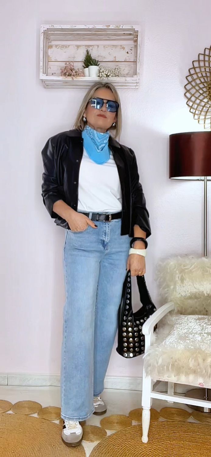 CAMISETA BANDANA CELESTE