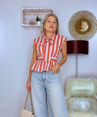 BLUSA LAZADA RAYAS ANCHAS