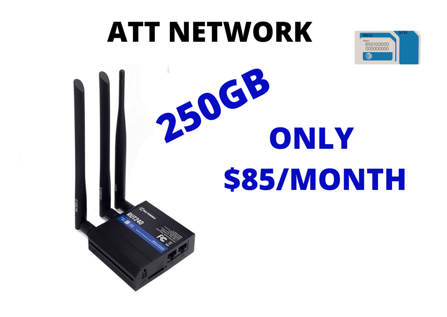 UNLIMITA ARUT-240 Router - Package AT&T Network -