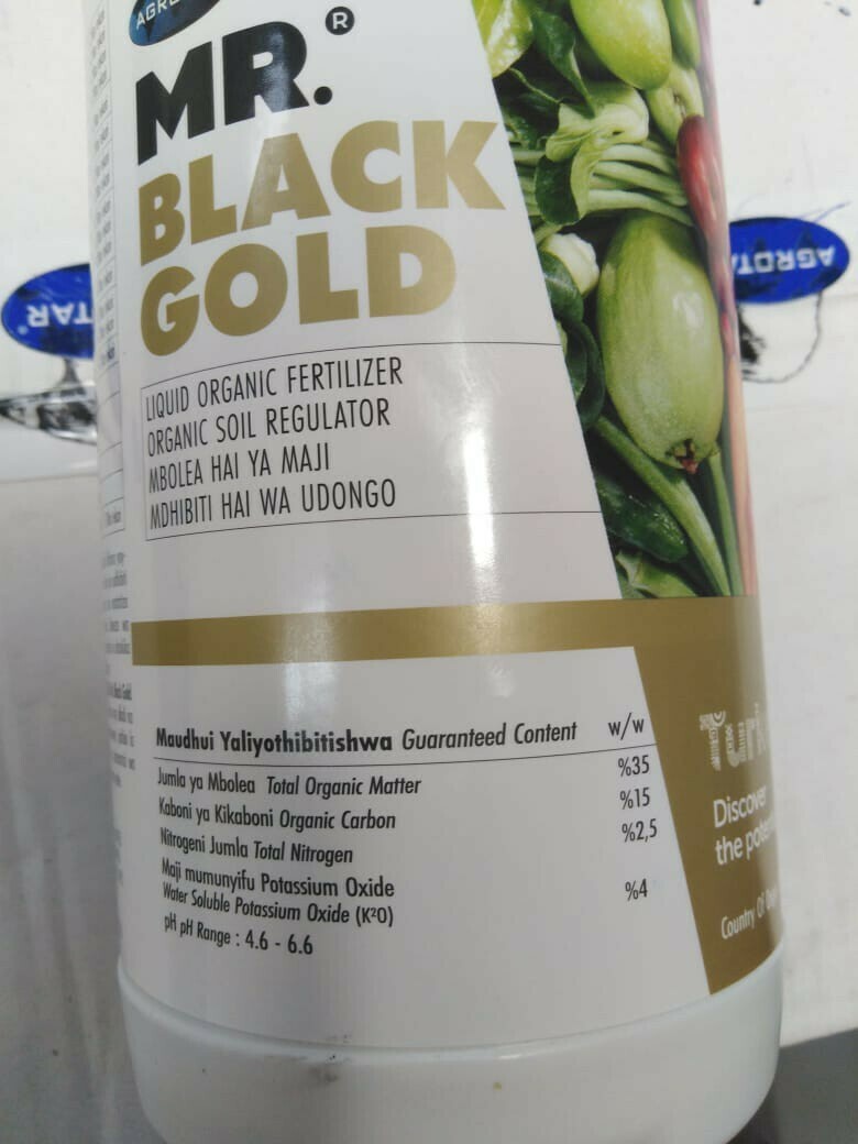 Mr Gold Black; Organic Soil regulator, Organic fertilizer 1000ml