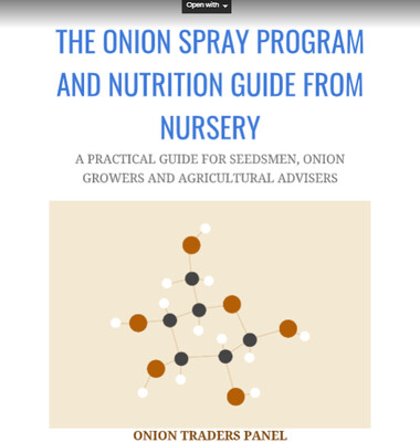 Onion Spray &amp; Nutrition Program