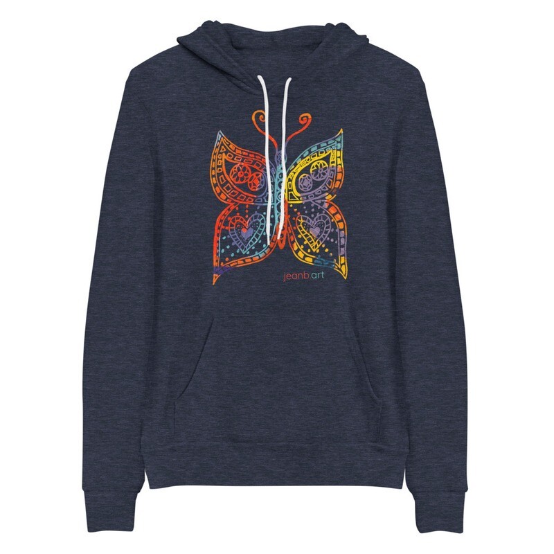 Butterfly Love 'Tattoo' Unisex Hoodie