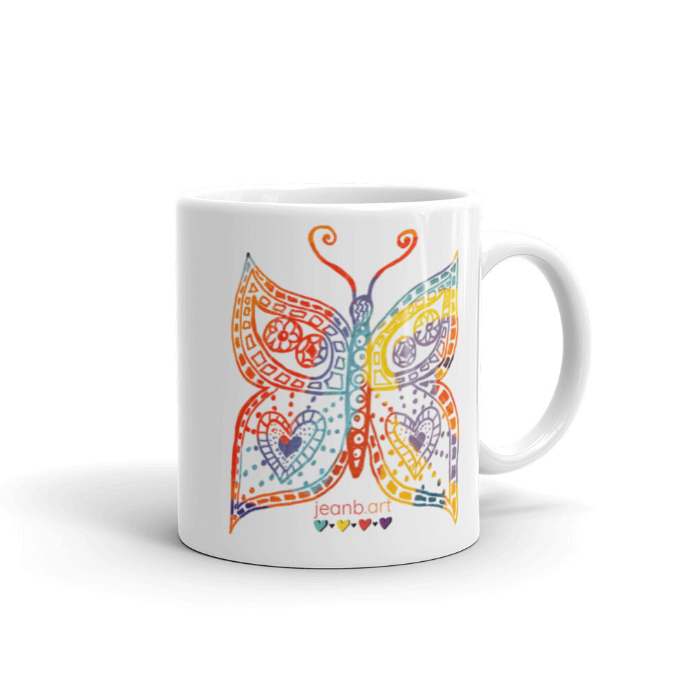 Butterfly Love &#39;Tattoo&#39; Mug