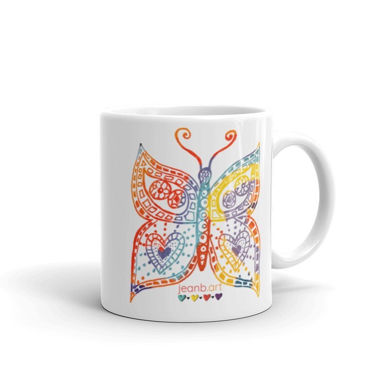 Butterfly Love &#39;Tattoo&#39; Mug