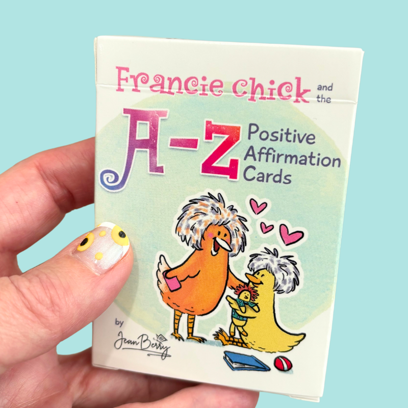 Francie Chick and the A-Z Positive Affirmation Cards
