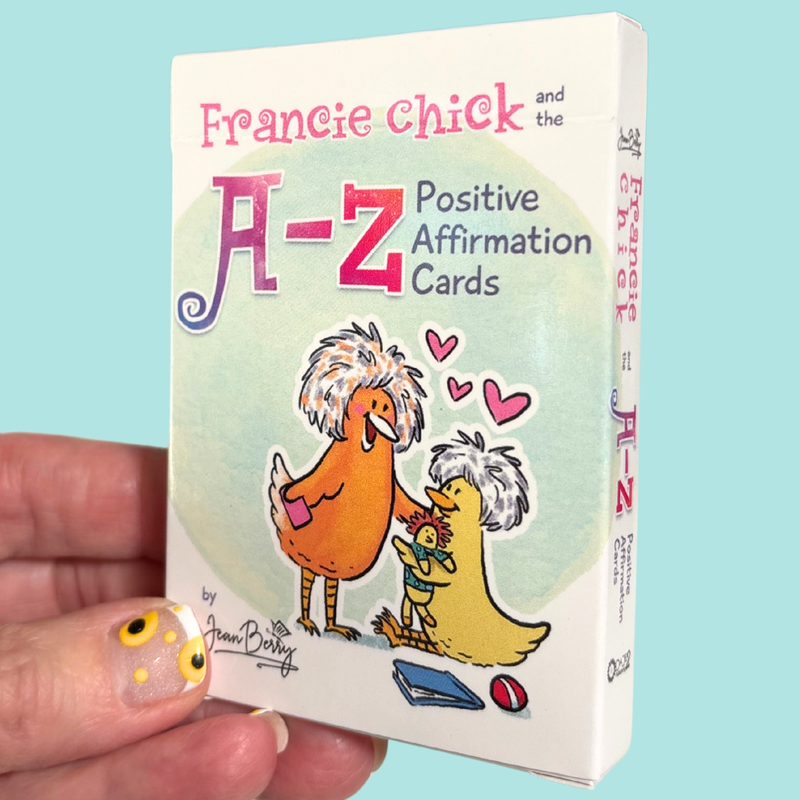 Francie Chick and the A-Z Positive Affirmation Cards