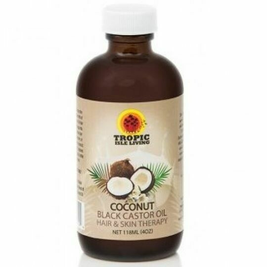 TROPIC ISLE JAMAICAN COCONUT BLACK CASTOR OIL HAIR &amp; SKIN TREATMENT 4 OZ