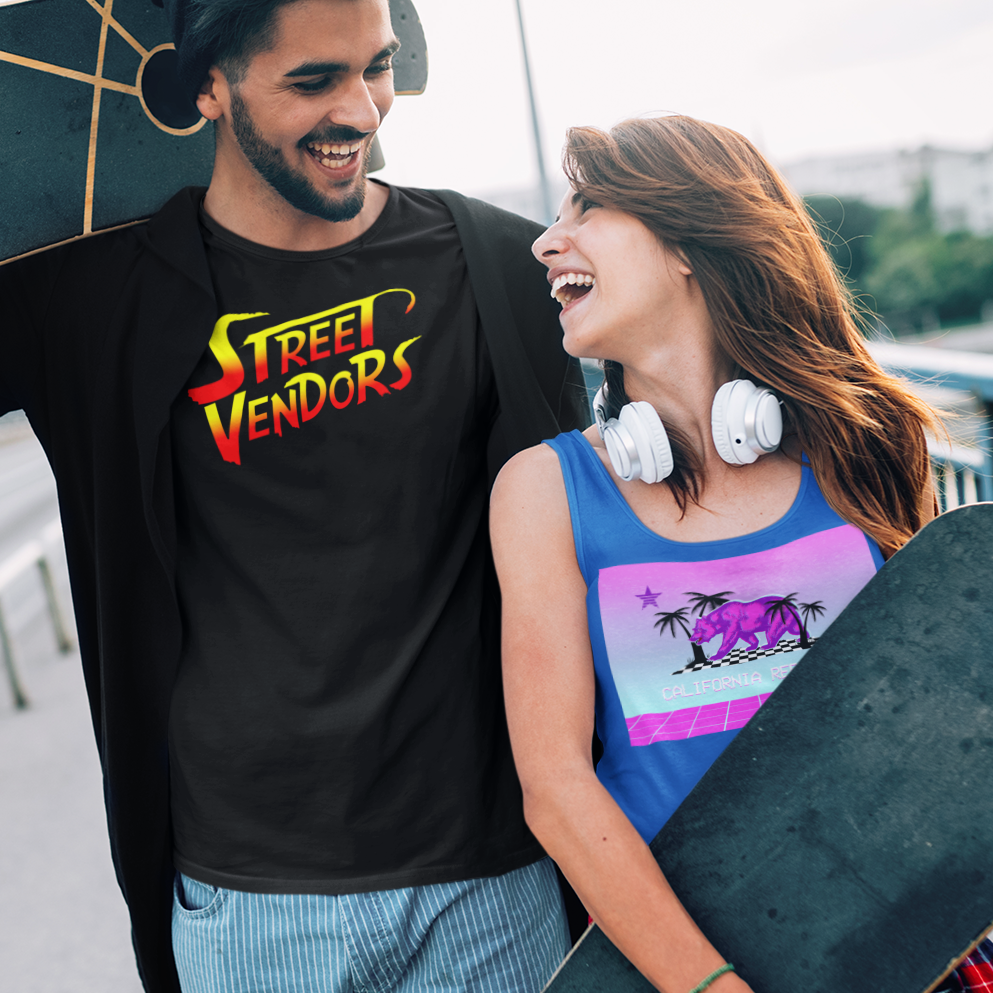 ☆FREEDOM☆ Cadillo Overfit Back Printed T-Shirt Grey CD24MM s-l500.jpg