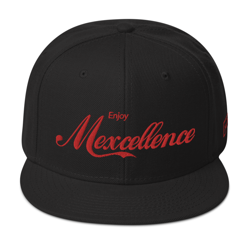 Enjoy Mexcellence Black / Red Snapback Hat