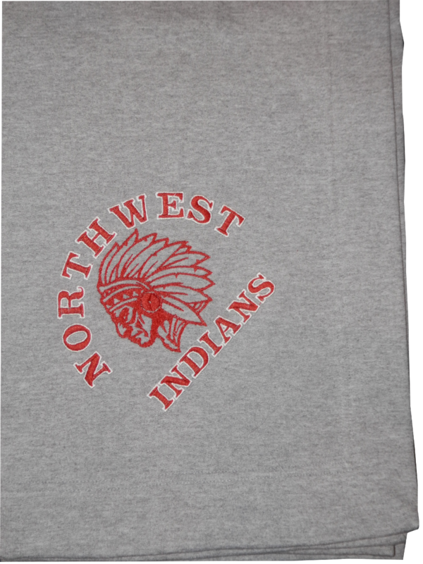 Northwest Embroidered Sweatshirt Fleece Stadium Blanket