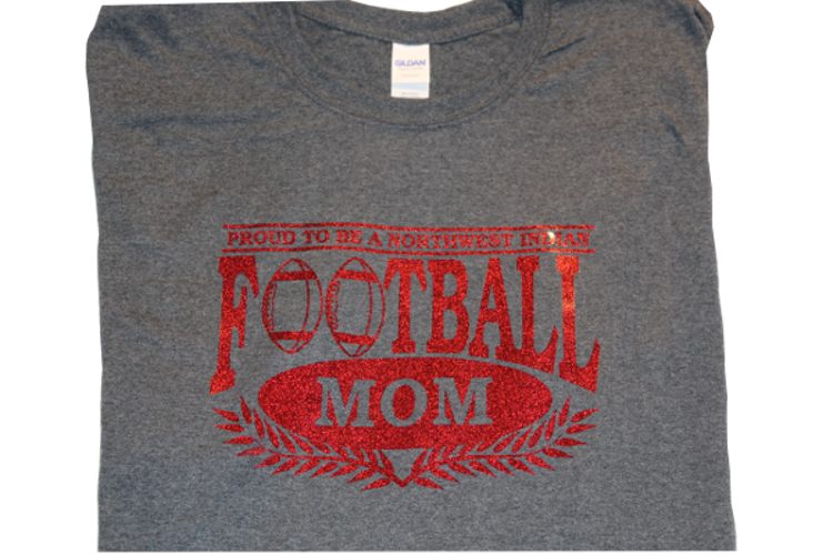 Northwest Football Mom T-Shirt (Glitter or Non-Glitter)