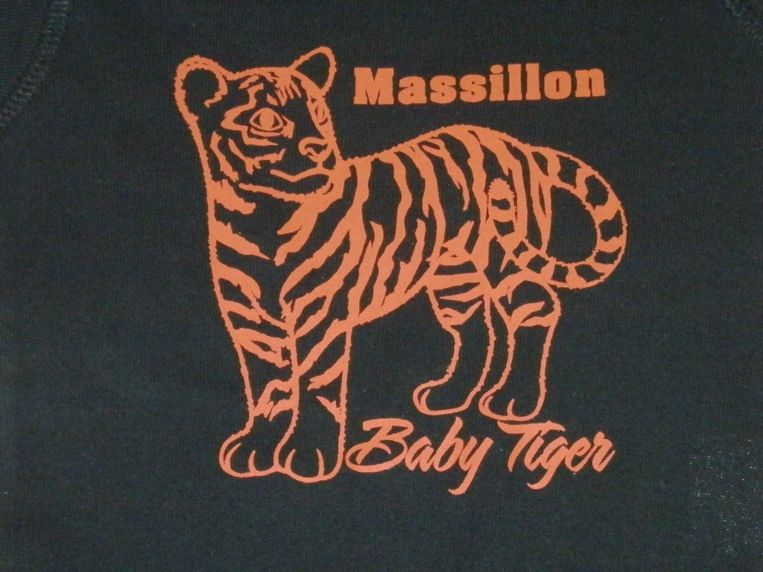 Massillon Baby Tiger Infant Creeper &quot;Available in Black or Orange&quot;