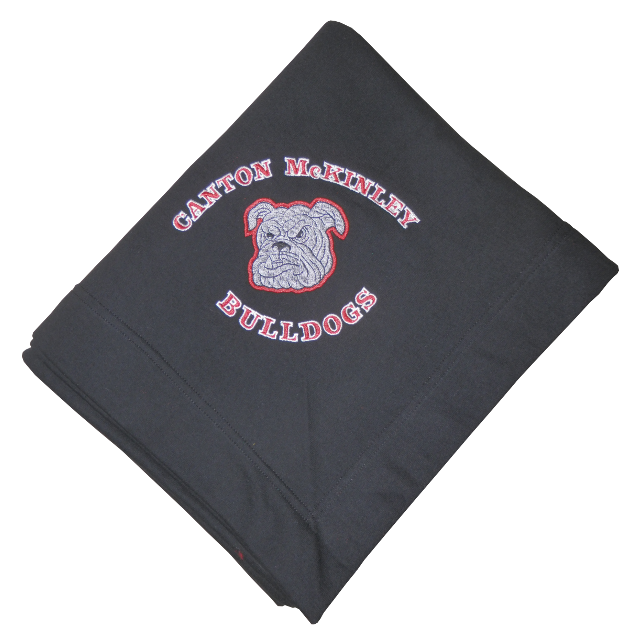 Canton McKinley Bulldogs Black or Red Stadium Blanket