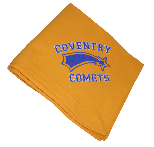 Coventry Comets Sweatshirt Fleece Stadium Blanket (Gold or Blue)