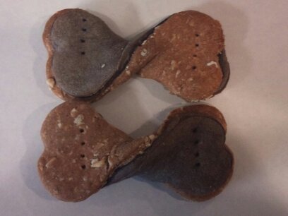 Peanut Butter and Carob Twist Bone