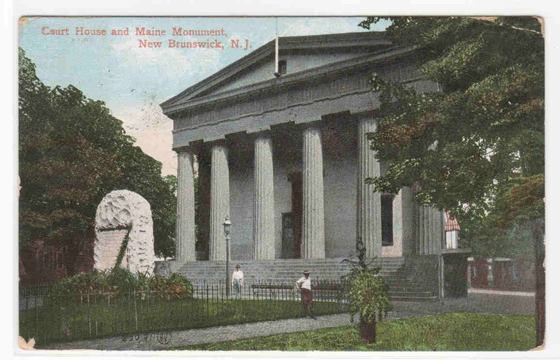 Court House New Brunswick New Jersey 1907 postcard