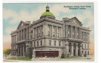 Court House Huntington Indiana postcard
