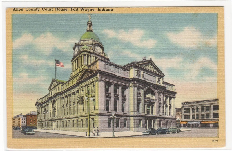 Court House Fort Wayne Indiana postcard