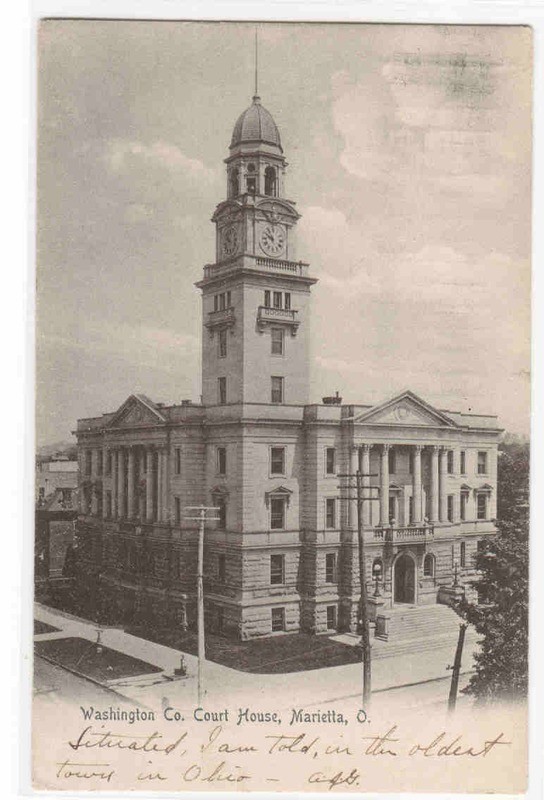 Court House Marietta Ohio 1905 postcard