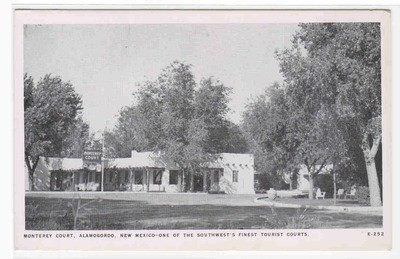 Monterey Court Motel Alamogordo New Mexico postcard